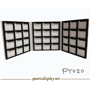 三折黑框36块石英石纸质EVA样品册PY020